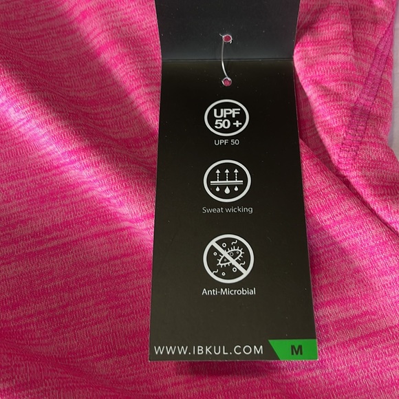 Ibkul Asymmetrical Zip PulloverTop in Hot Pink Size M - Picture 9 of 11